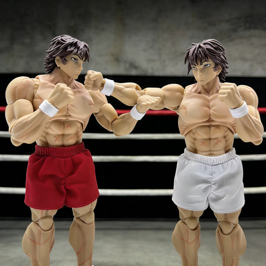 Bandai Baki Actionfigur, Muskulöse Männliche Actionfigur, Kampfpose, Austauschbares Zubehör - Bild 2