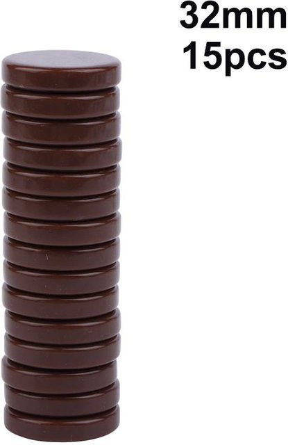 EmilyWoo Schachfiguren, Kunststoff, 15-teiliges Set, Braun - Bild 1
