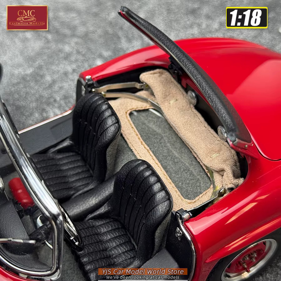 CMC Exclusive Modelle MB 300 SL W198 Roadster, Metallmodell, 1:18, Rot - Bild 3