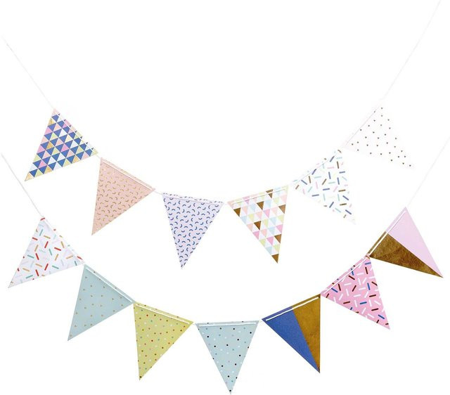 Rico Design Paper Poetry Girlande Wimpel mehrfarbig 3m - Bild 1
