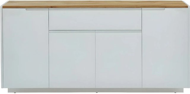 Vente-unique Sideboard Amani in Eiche und Weiß, Breite: 160 cm - Bild 1