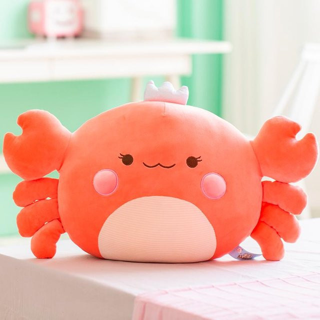 Yiran Health & Beauty Squishy Cartoon Krabbe, Plüschkissen, 58cm - Bild 1