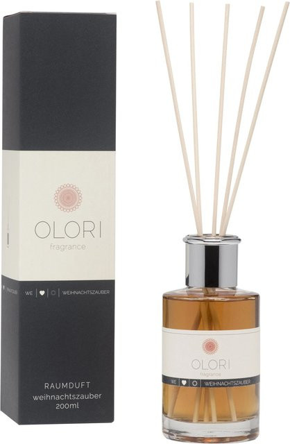 Olori Raumduft Weihnachtszauber Reed Diffuser mit Rattanstäbchen, warm und würzig, 200 ml - Bild 1