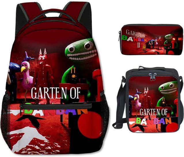 Fancy Style Studio Banban 3D-Druck Schulset mit Rucksack, Notizbuch und Federmäppchen in Multicolour - Bild 1