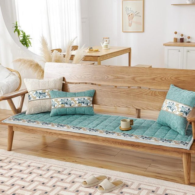 Binchi Outdoor Equipment Sofakissen aus Chenille mit floralem Design, quadratisch, B/B/B: 55 x 55 x 55 cm - Bild 1