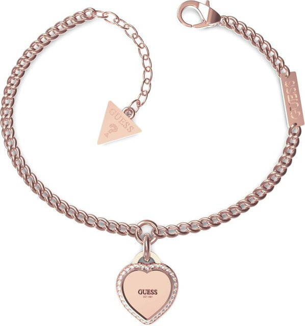 Guess Armband, Edelstahl, Roségold, Kristall, Zirkonia, Damen - Bild 1