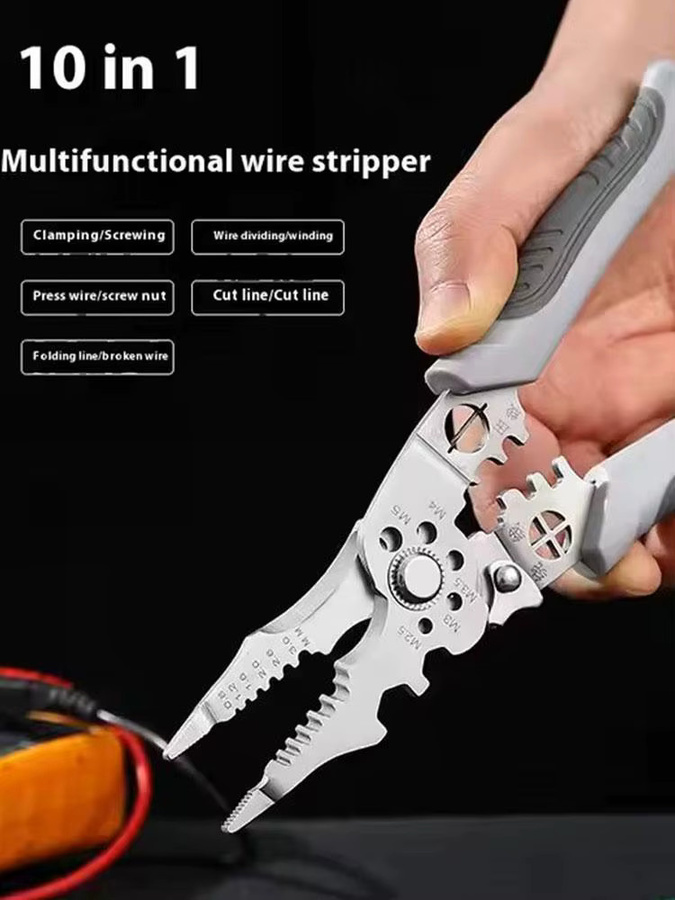 KITPIPI Multifunktionale Abisolierzange als manuelles Reparaturwerkzeug für Elektriker und Haushalt - Bild 6