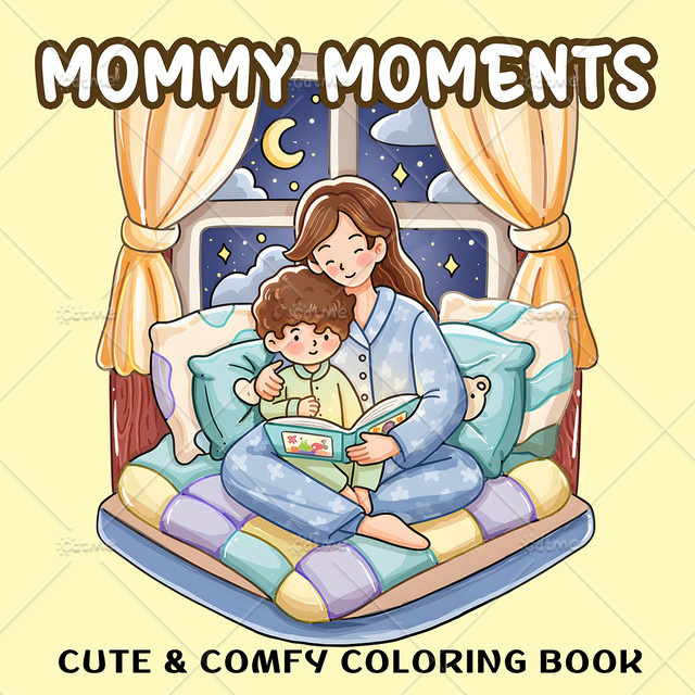 GDTME Mommy Moments Malbuch für Erwachsene, bunt, mehrfarbig - Bild 1