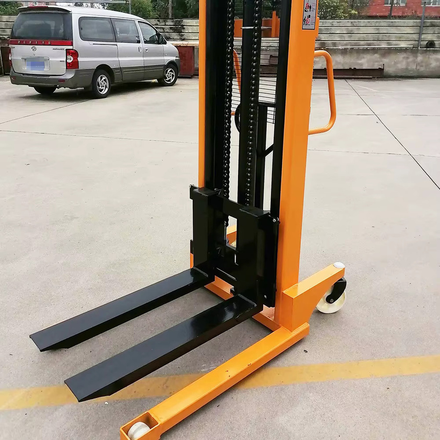 Manueller Handgabelhubwagen Palettenheber von XMSJ in Gelb mit einer Tragkraft von 0,5 bis 3 Tonnen - Bild 3