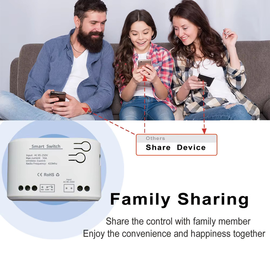 Scimagic-RC eWelink WLAN Smart Garagentoröffner mit 433 RF-Controller und Alexa-Timer in Weiß - Bild 4