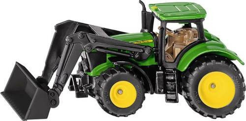 SIKU Spielwaren Landwirtschafts Modell John Deere 6215R Traktor mit Frontlader Fertigmodell - Bild 1