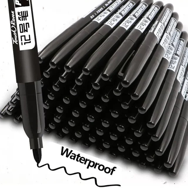 Permanent Marker Set mit wasserfester Tinte für Manga Zeichnungen und Skizzen in Schwarz, Blau und Rot - Bild 1