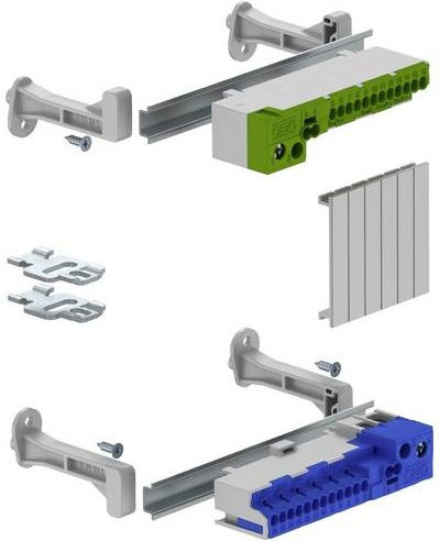 OBO Bettermann Klemmleistenset 2008910 mit Steckklemmen in Multicolor - Bild 1