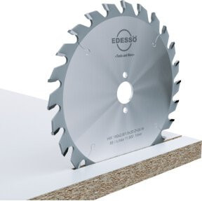 EDESSÖ Handkreissägeblatt Wenigzahn Carbide Tipped für Holz und Kunststoff, Farbe: Silber, Durchmesser: 250 mm, Bohrung: 30 mm, Zähne: 36 - Bild 1