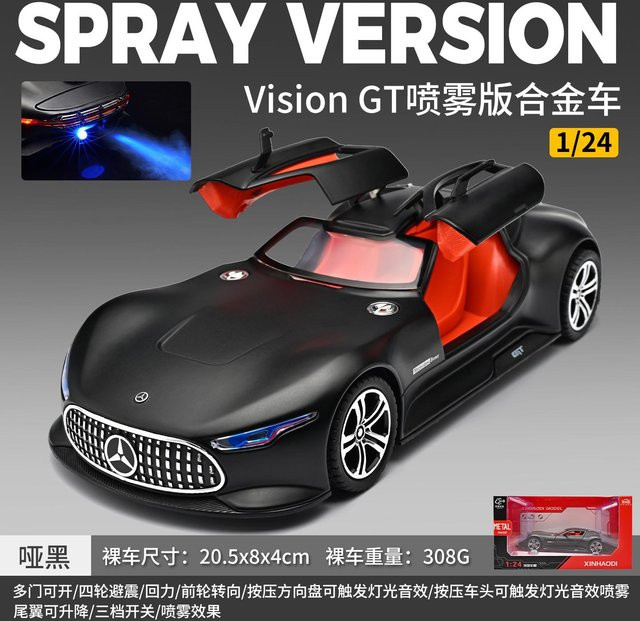 Linyi toy car Mercedes Benz Amg Vision Gt Gran Turismo Concept, Modellauto, 1:24, Metall, ab 14 Jahre - Bild 1