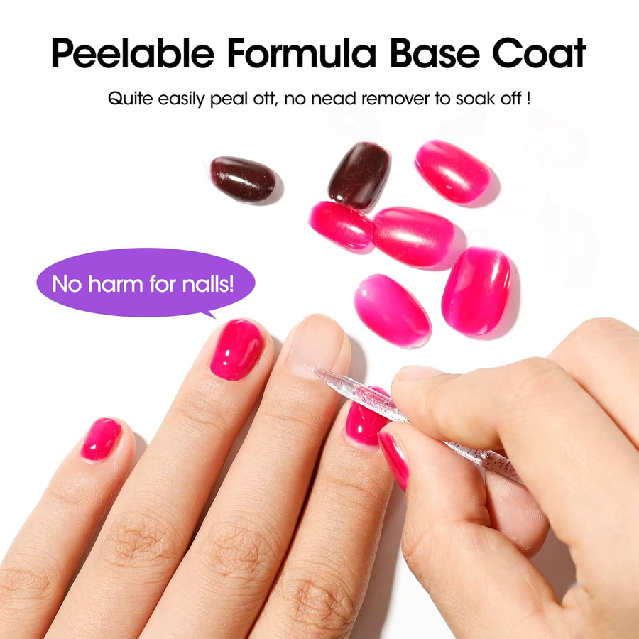 GELLEN Nagel-Charm-Set, transparenter Nagellack, 18 ml, 2 Stück - Bild 1