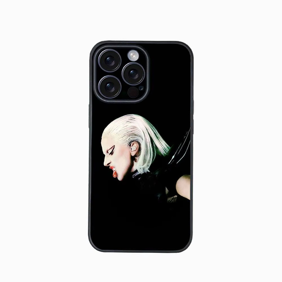 Lady Singer Gaga Disease Handyhülle für iPhone 12 bis 16 Pro Max Plus in Schwarz als klassische Softshell-Hülle - Bild 3