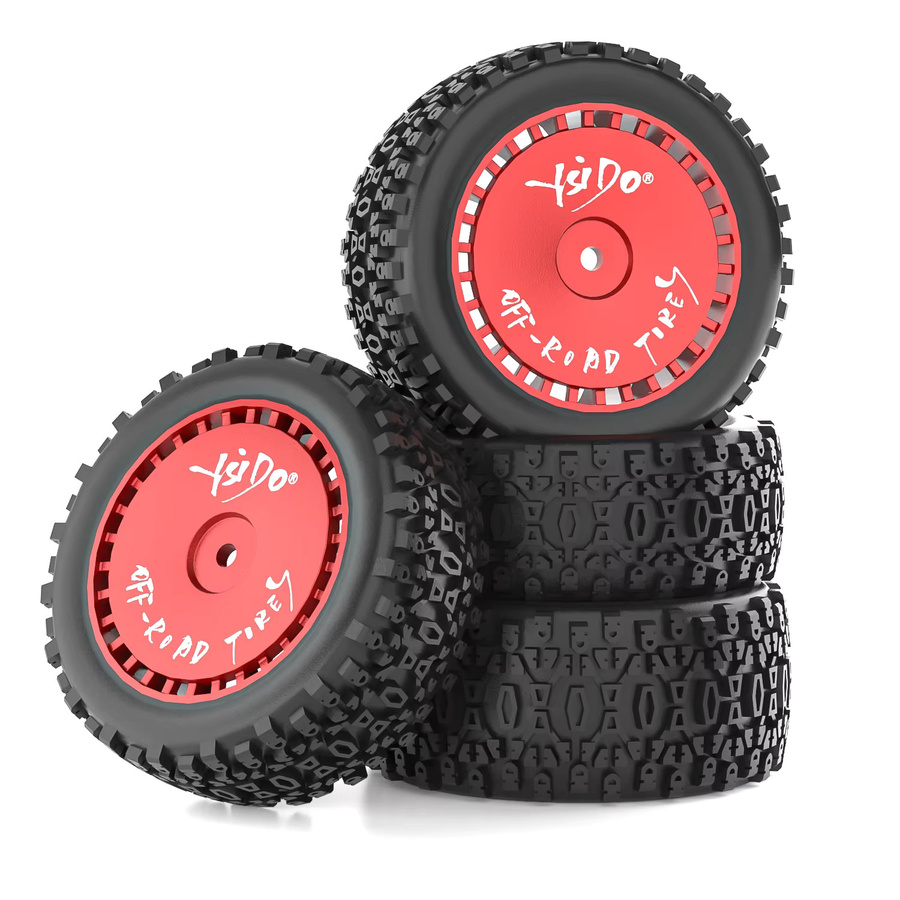 WLtoys Vorder- und Hinterreifen, 72mm, 12mm HEX, für 1/10 1/12 1/14 RC Offroad-Auto - Bild 2
