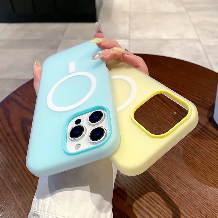 2-in-1 Gelee-Magnethülle für Apple iPhone 11 bis 17 Pro Max Air Plus, stoßfeste Schutzhülle mit kabellosem Laden, Farbe: Weiß - Bild 3