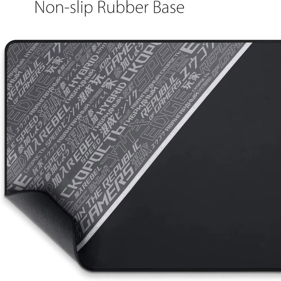 ASUS ROG Sheath BLK Gaming-Mauspad in Schwarz und Grau mit extragroßer, ultraweicher Oberfläche für präzise Griffkontrolle - Bild 4