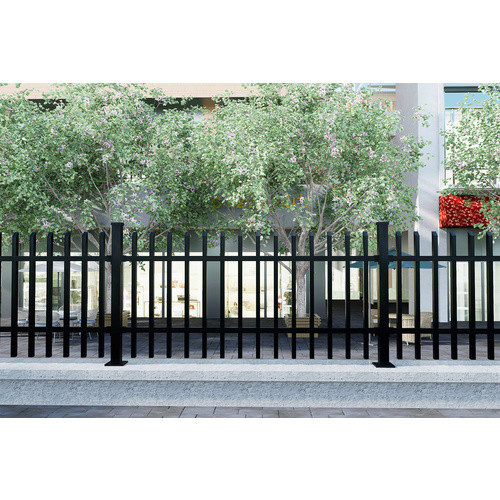 Dekorzaun-Matte Porto aus Aluminium in Anthrazit Grau, H: 200 cm, B: 100 cm - Bild 2