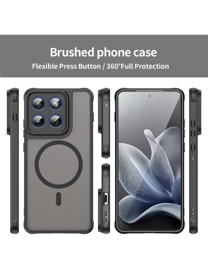 Magnetische und stoßfeste Schutzhülle für Motorola Edge 70 Ultra Pro Fusion+ und Moto Edge 60 Pro in Transparent Matt mit kabelloser Ladefunktion - Bild 5