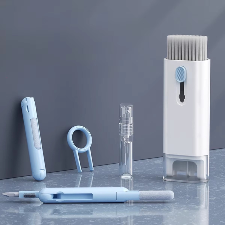 CAOWTAN 7-in-1 Computer Reiniger Set mit Tastatur Pinsel Kit und Kopfhörer Reinigung Stift in Weiß - Bild 3