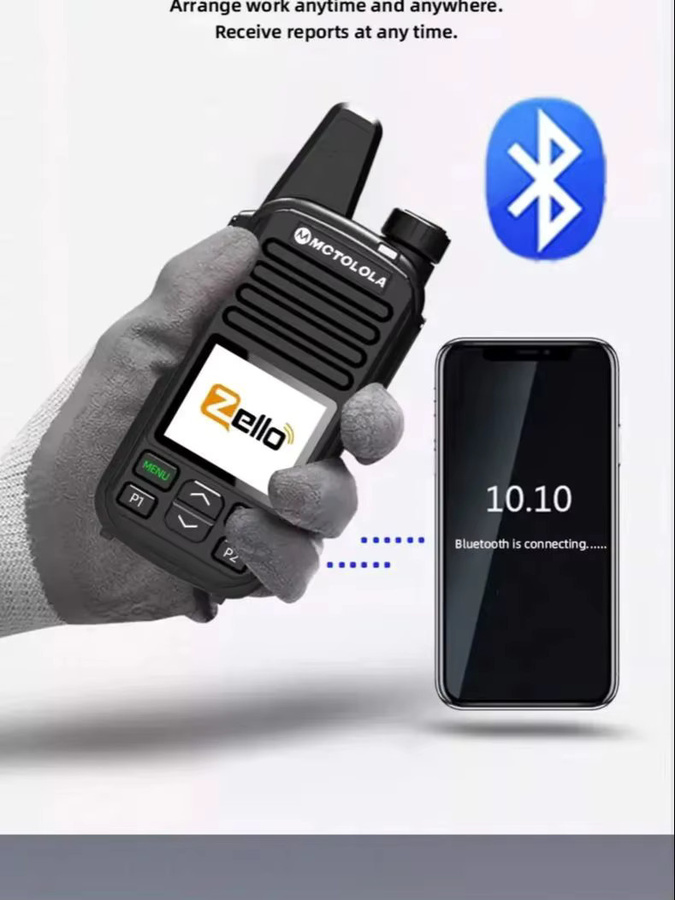 Motorola Zello Walkie-Talkie mit 4G LTE, Android, Wi-Fi und Bluetooth in Schwarz - Bild 6