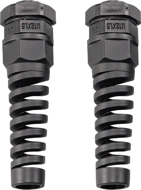 ZANYAPTR Kabelverschraubung M12 Voron Micron 120 180 Mikron PG wasserdicht und anti-biegefähig, Schwarz, 2er-Set - Bild 1