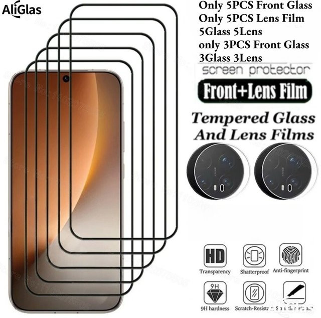 Set aus gehärtetem Glas als Displayschutz und Kameraschutz für Honor Magic 8 und Honor Magic 8 Pro, transparent - Bild 1