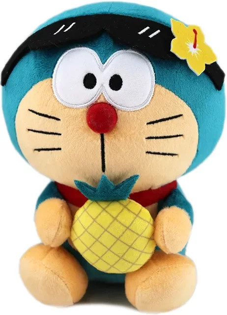 Doraemon Hawaii Plüschtier, 20cm, Blau - Bild 1
