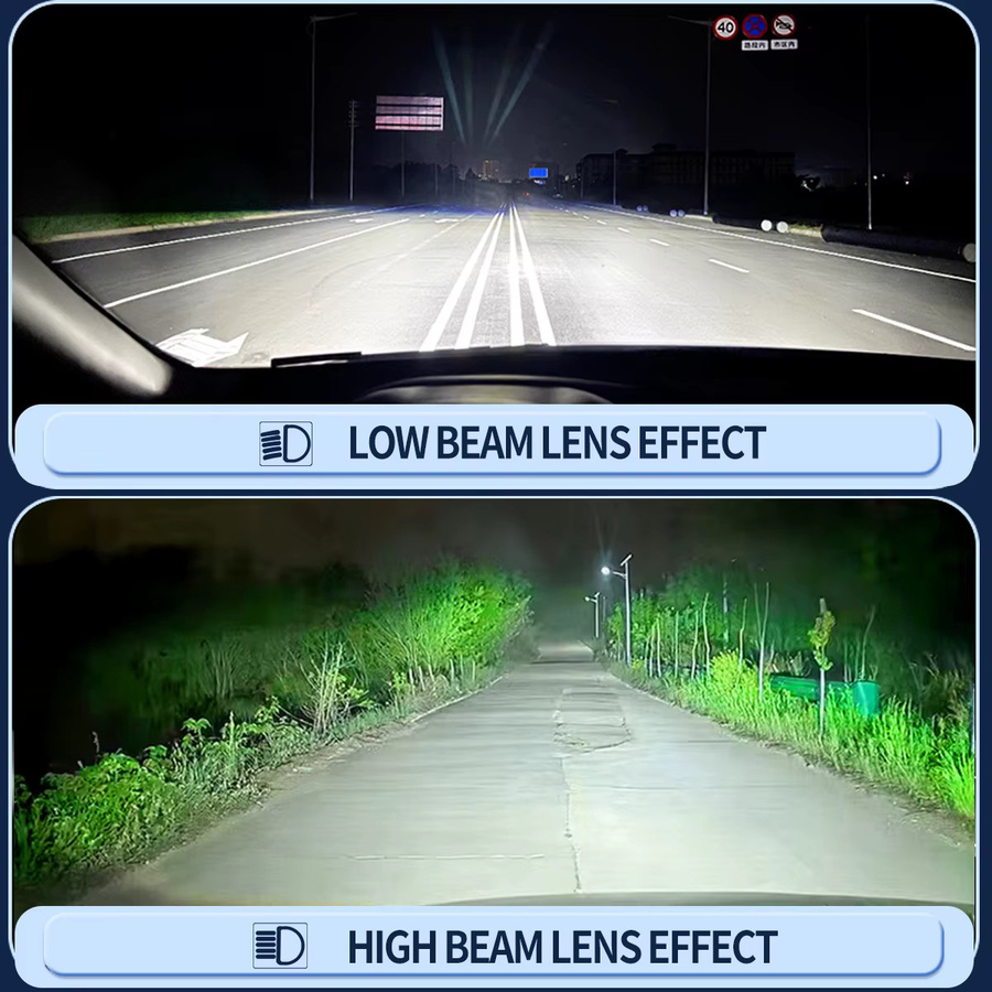 2 Stück H7 LED Scheinwerferlampen Set, 6000 K Weiß, Ultrahelles Plug-and-Play Leuchtmittel für dein Auto - Bild 2