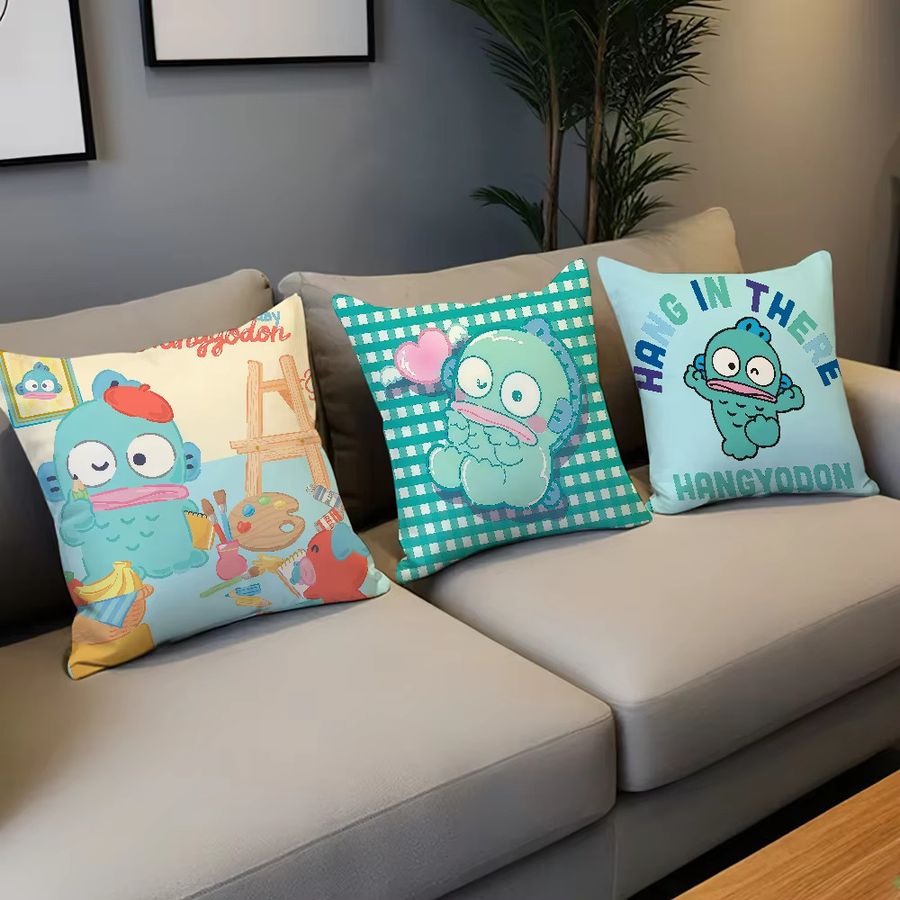 Sanrio Hangyodon Kissenbezug im Kawaii Design für Sofa und Wohnzimmer - Bild 4