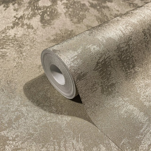 Marburg Vliestapete in Betonoptik mit Glanzeffekt, Farbe: Platin/Silber/Grau, FSC-zertifiziert - Bild 1