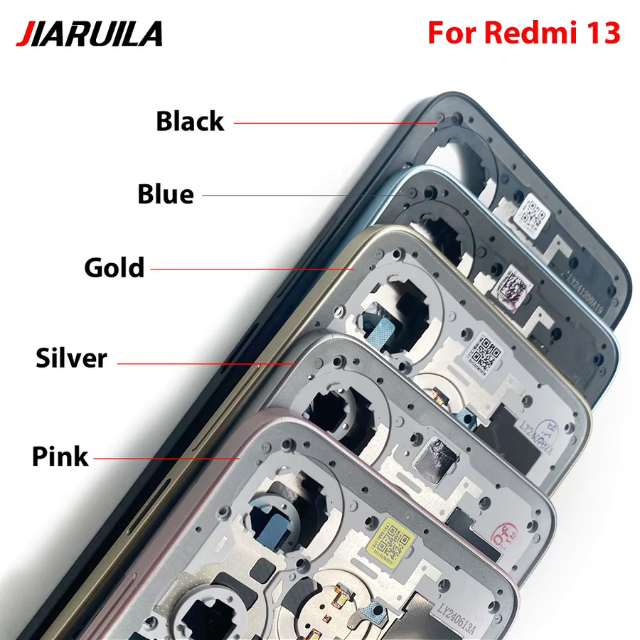 Xiaomi Ersatz Gehäuse Rückabdeckung und Mittelrahmenhalterung für Redmi 13, 13C, 14C und 5A in Schwarz - Bild 6