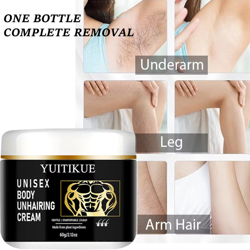 YUITIKUE Körperhaarentfernungscreme, Unisex, 60g - Bild 3