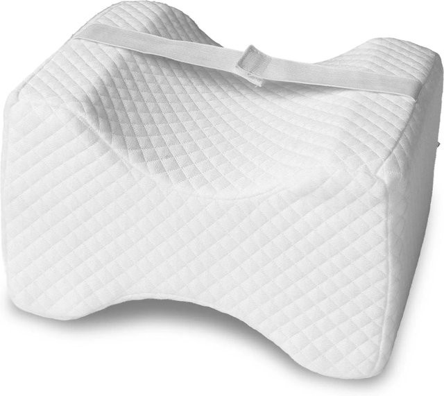 Matratzen Discount Kniekissen aus Kaltschaum, weiß, B/H: 24 x 20 cm - Bild 1