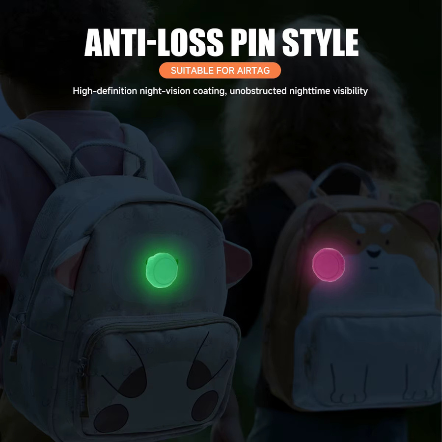 FancyWrist Silikon-Schutzhülle für Airtag in Pink, wasserfester Ortungshalter mit Pin-Tracker-Funktion für Kinder - Bild 4