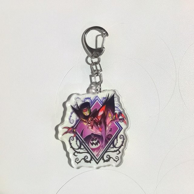 YIRAN Jewelry Anhänger Acryl, Hazbin Hotel, gray, Unisex - Bild 1