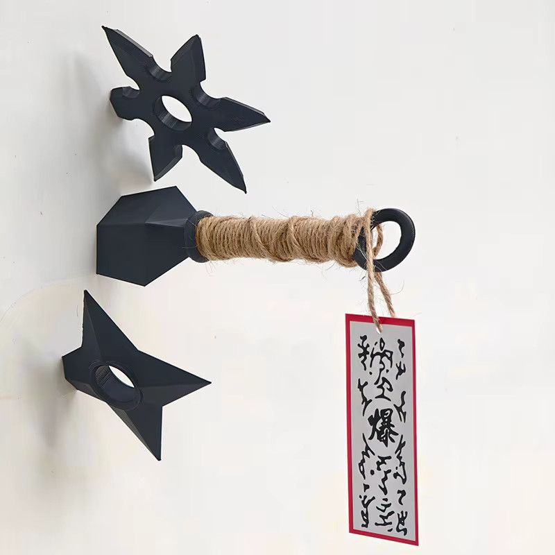 Bandai Anime Kunai Kühlschrankmagnete aus PVC in Schwarz als Cartoon Cosplay Requisiten und Dekoration - Bild 2