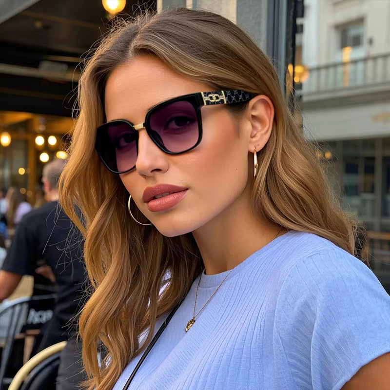 RUISIMO Sonnenbrille, quadratisch, Vollrand, schwarz, Unisex - Bild 1