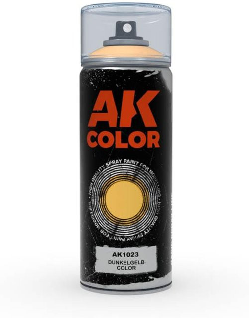 AK Interactive Spray Dunkelgelb, 150ml - Bild 1