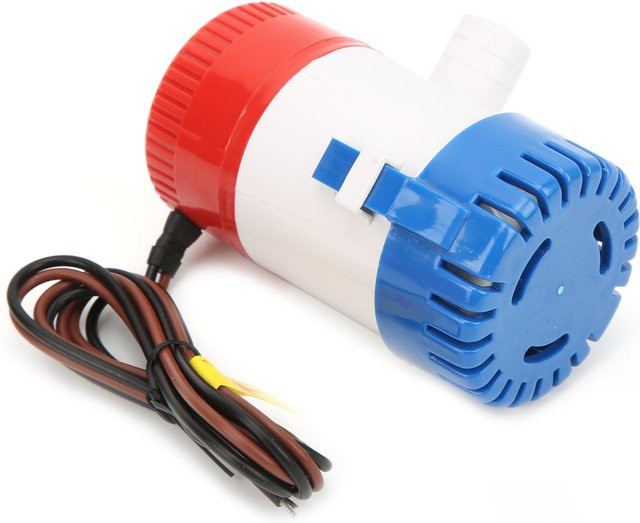 KaiSai 12V Elektrische Lenzpumpe mit 3/4 Zoll Schlauchanschluss und halboffenem Laufrad für Boot, Marine und Wohnmobil, 500 GPH, Mehrfarbig - Bild 1