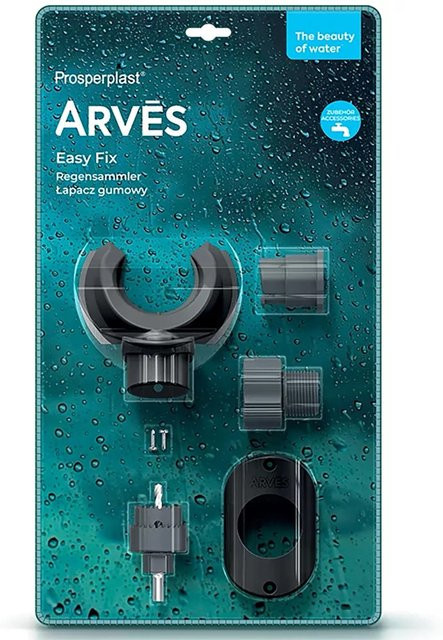 Arves Regensammler Easy Fix aus Kunststoff in Basalt Grau - Bild 1