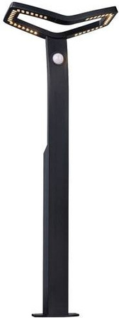 Paulmann Alara Pollerleuchte LED 10W Schwarz mit Bewegungsmelder und Zigbee für Garten und Terrasse