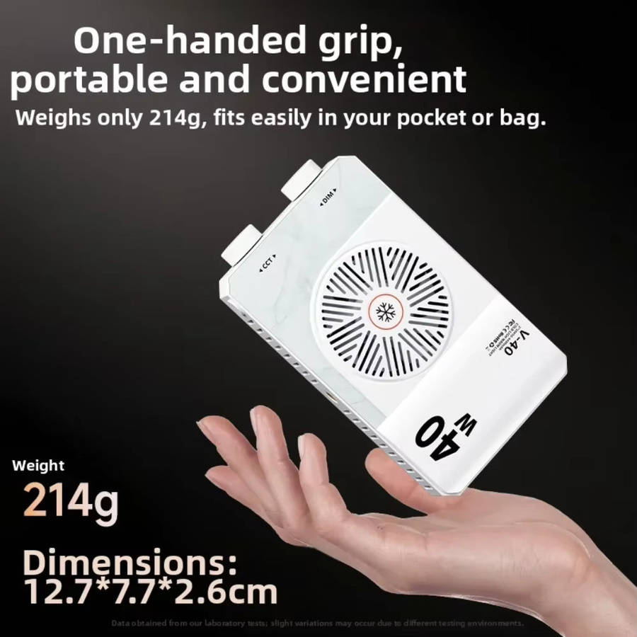 QKZ 40W RGB LED Handheld-Fülllicht für Live-Streaming und Fotografie in Multicolour und Weiß - Bild 3