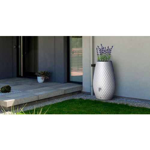 Garantia Regenspeicher Triagon 2in1 Bepflanzbare Regentonne Weiß, 230 l - Bild 2