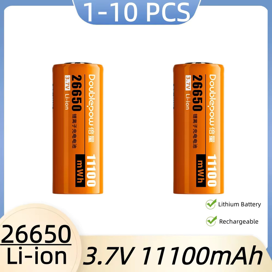 Koonenda 26650 Li-Ionen Akku 3,7 V, 11100 mWh, Orange - Bild 2