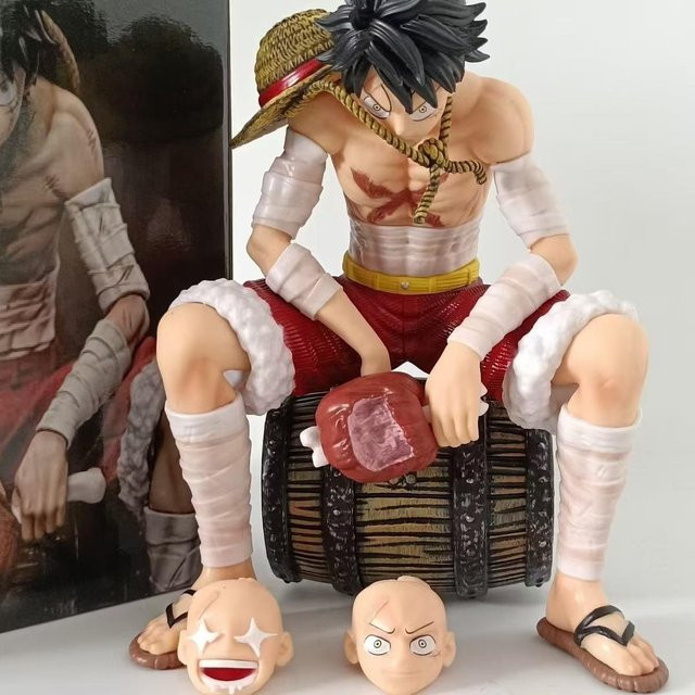 Yiran toy 1 One Piece Luffy Modell Ornament, weiß - Bild 1