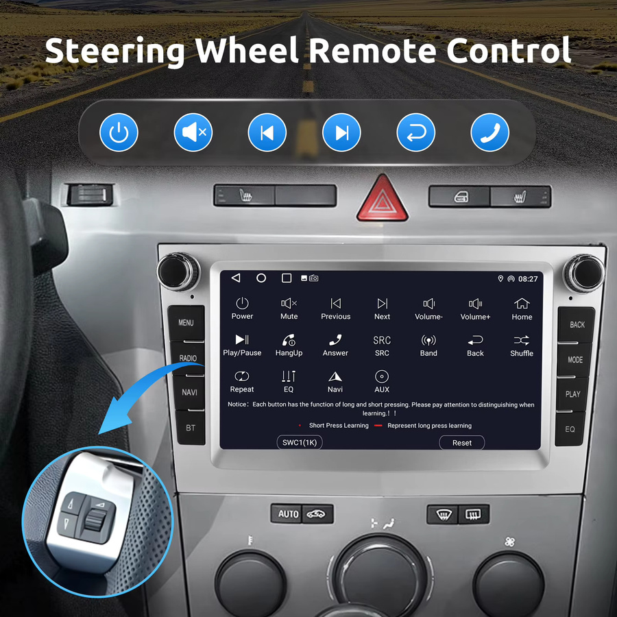 ESSGOO Android 15 Autoradio mit 7 Zoll Display, CarPlay und GPS für Opel Astra H G J, Zafira B, Corsa C D, Antara, Vectra und Vivaro - Bild 5